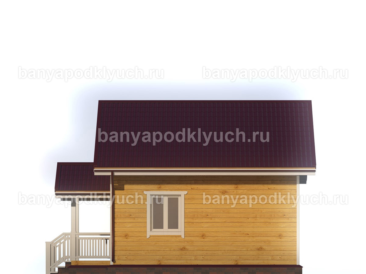 Баня из бруса 7x6 м Баня из бруса 7x6 м