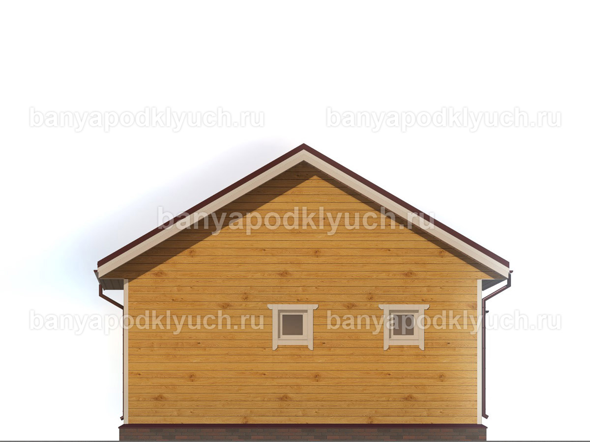 Баня из бруса 7x6 м Баня из бруса 7x6 м