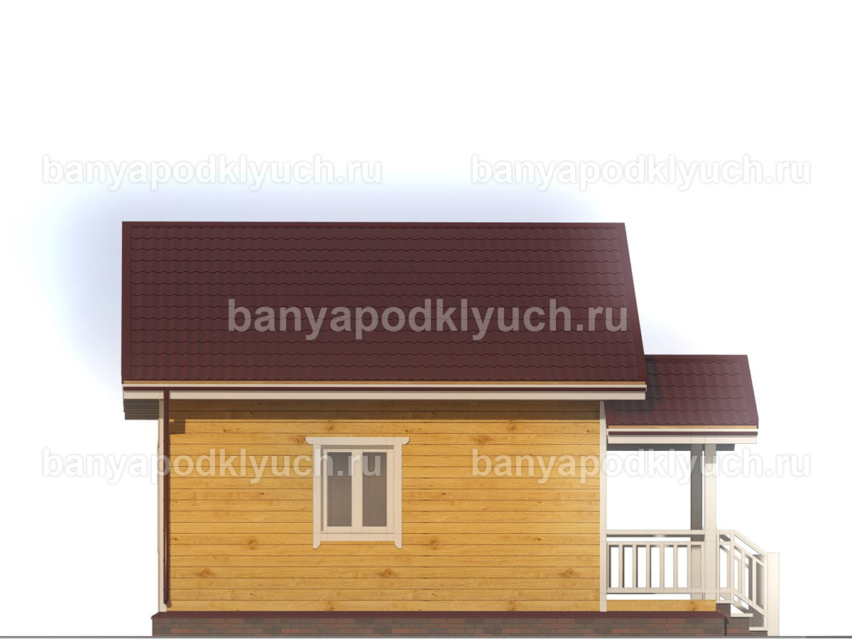 Баня из бруса 7x6 м Баня из бруса 7x6 м