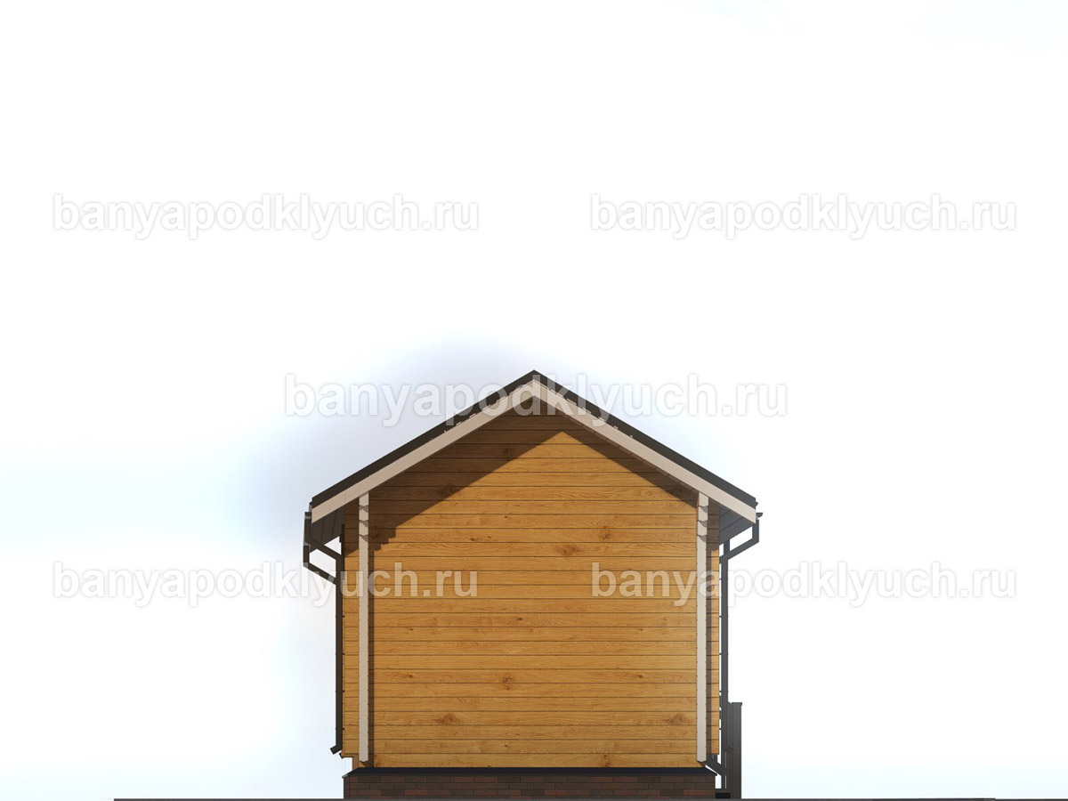 Баня из бруса 5,7x3,7 м Баня из бруса 5,7x3,7 м