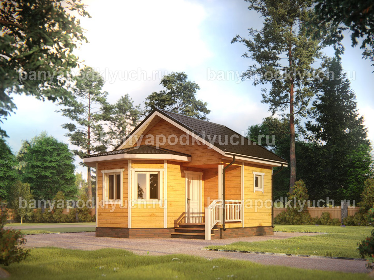 Баня из бруса 6x6 м Баня из бруса 6x6 м