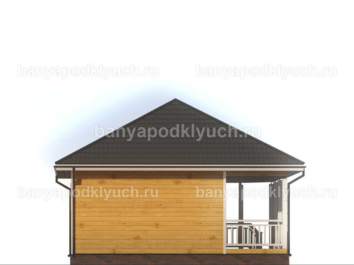 Баня из бруса 7x7 м Баня из бруса 7x7 м