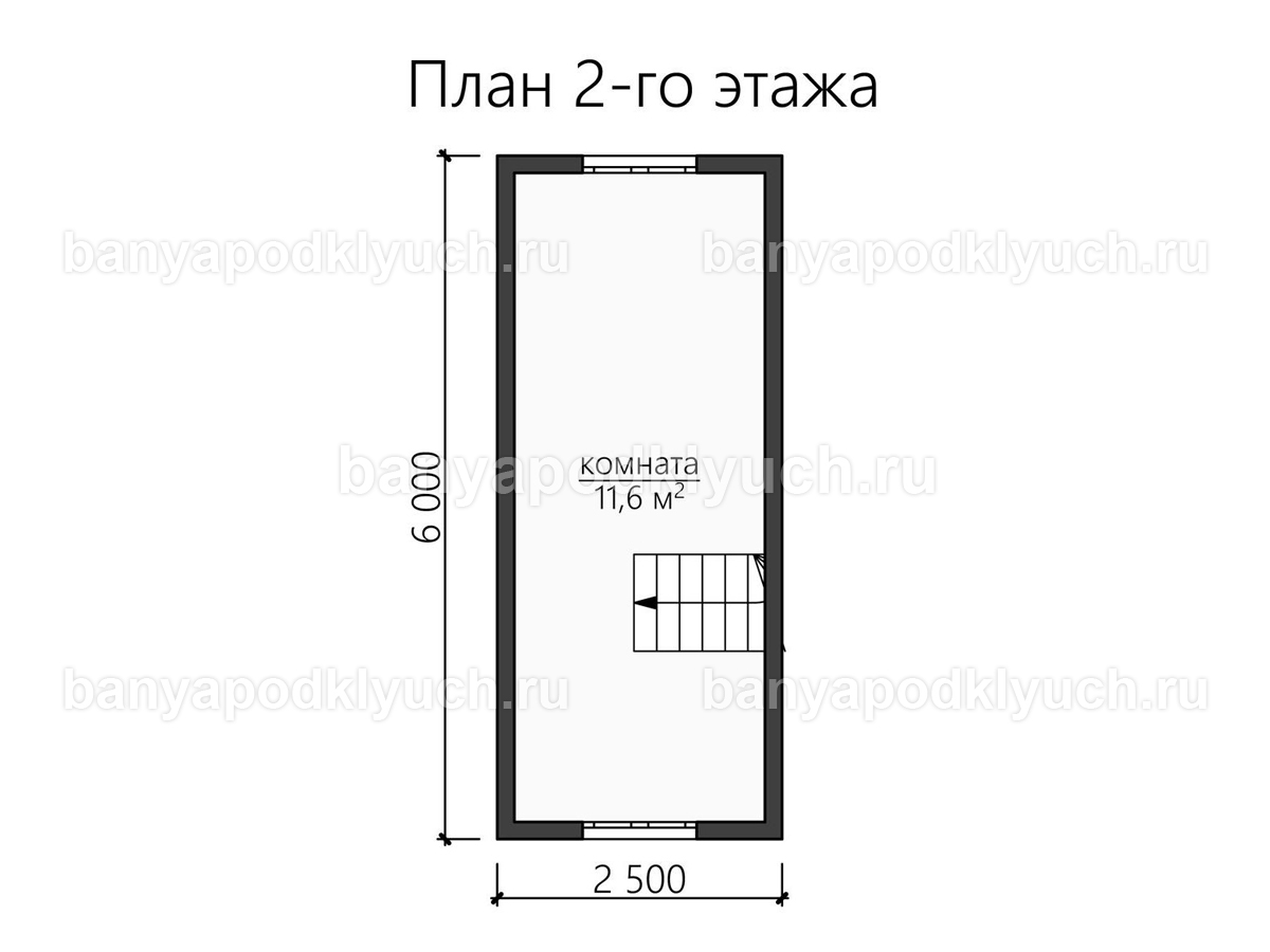 Баня из бруса 6x4 м Баня из бруса 6x4 м