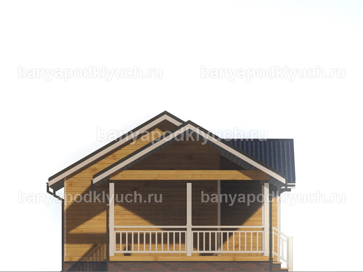 Баня из бруса 10.5x7 м Баня из бруса 10.5x7 м