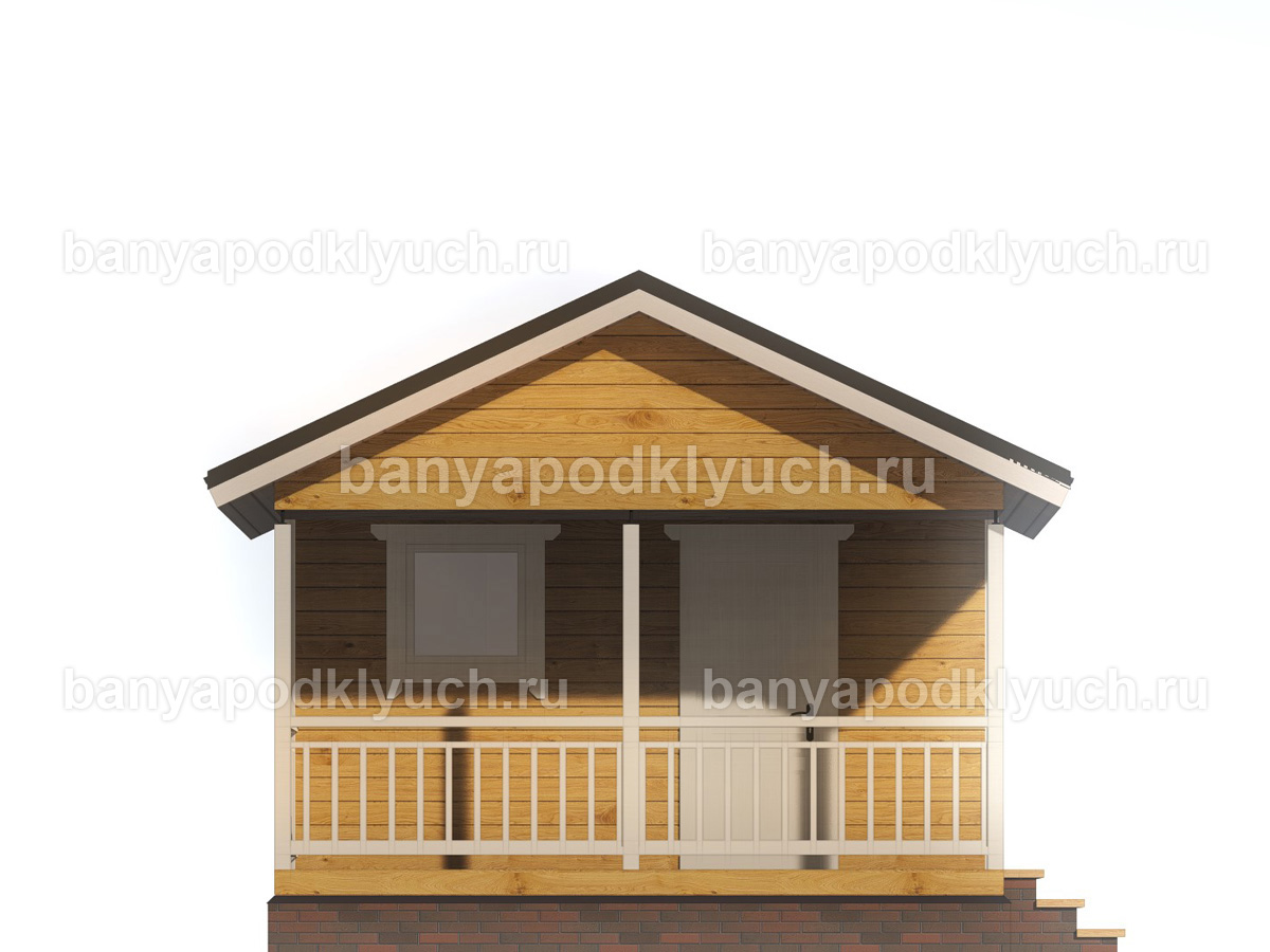 Баня из бруса 6x4,5 м Баня из бруса 6x4,5 м